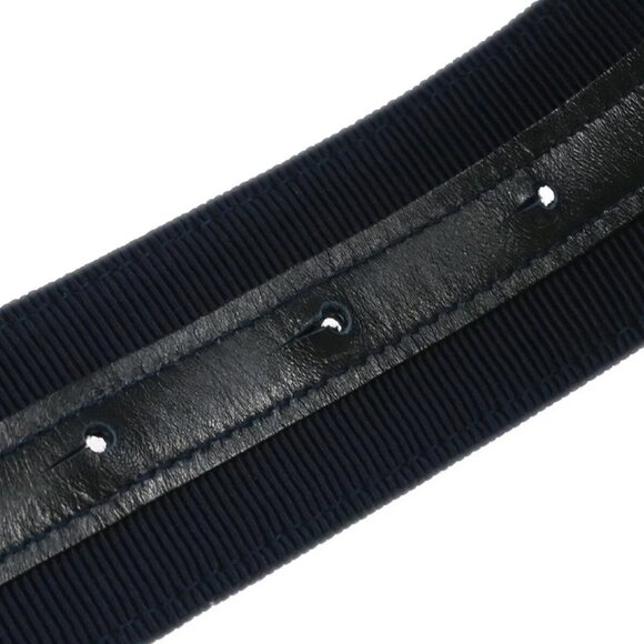 Salvatore Ferragamo Navy Canvas Belt #S 8046 Small Good 153866 main image 6